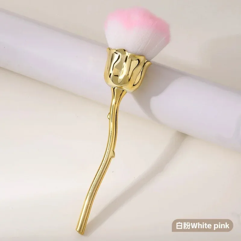 Rose Flower Shape Makeup Brush Round Makeup Loose Powder Brushes Manicure Nail Polishing Dust Removal Brush Beauty Make Up Tools