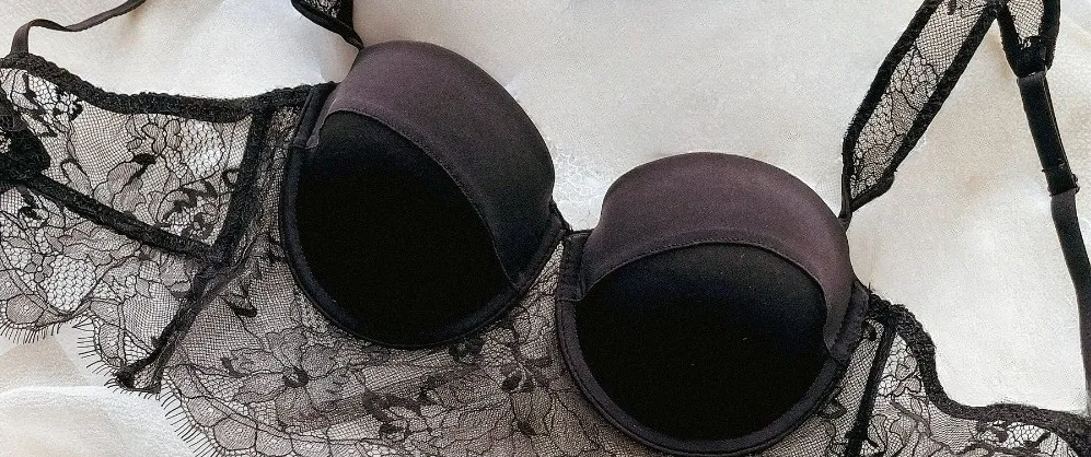 Conjunto de 2 peças de lingerie feminina chique de renda com aro macio, costas em U profundas, copo fino, push-up, verão, respirável, roupa íntima íntima S-XL