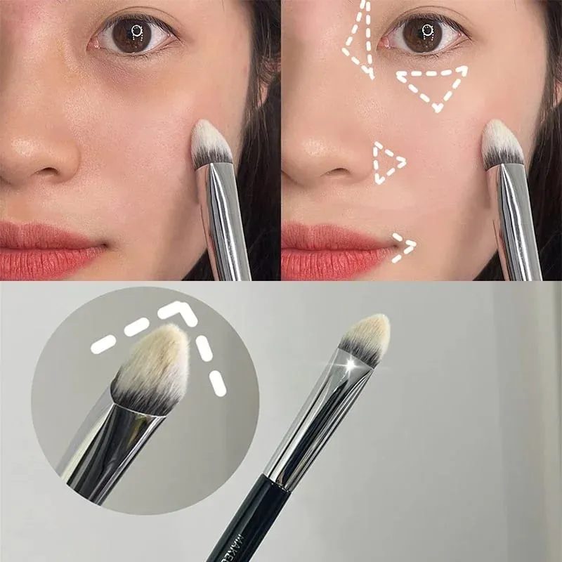 Triangle Beveled Concealer Brush Dark Eye Circles Acne Spots Concealer Cosmetic Brush Detail Highlighting Accents Makeup Brushes