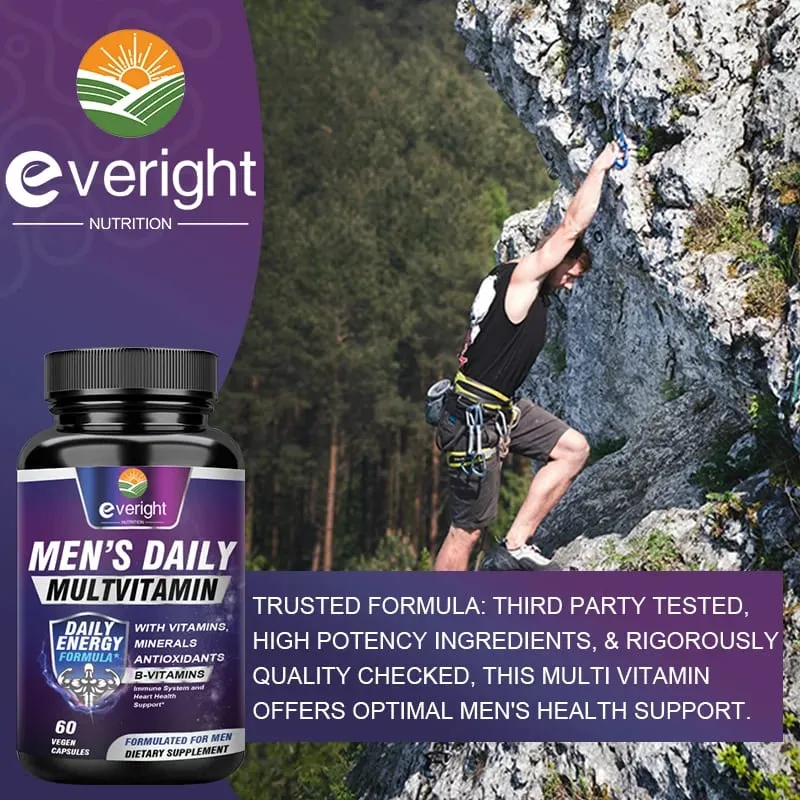 Multivitamínico Masculino – Reforço Imunológico com Vitaminas A B12 C D | Energia Diária e Não-OGM