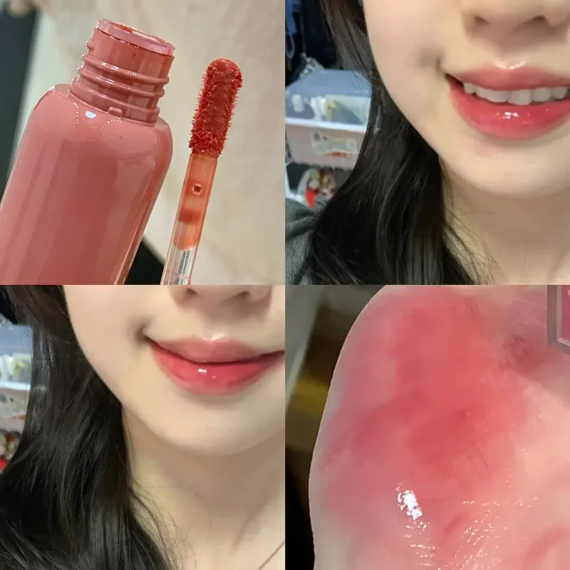 Uva fumada roxo vermelho lábio esmalte espelho água brilho labial hidratante batom líquido matiz claro maquiagem coreano feminino cosméticos — image 11