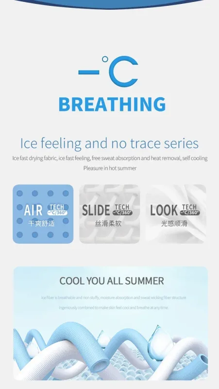 Cuecas com textura de seda gelada 3PC, super frescas na pele no verão, aproveite o toque sedoso