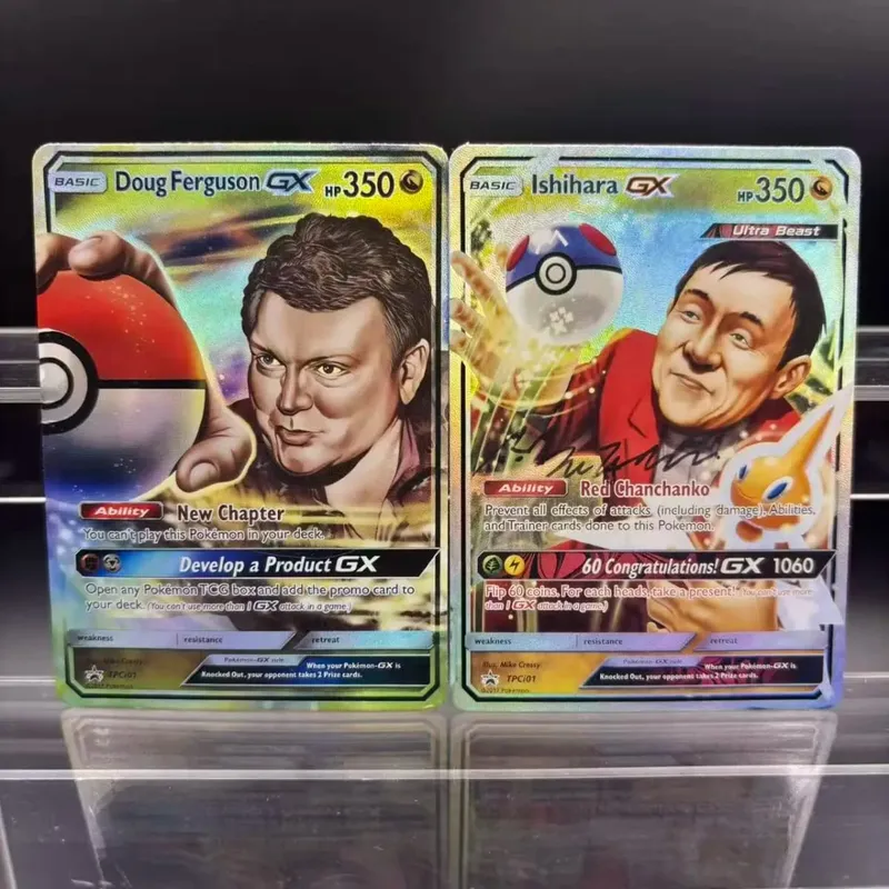 Cartões de coleção diy zekrom umbreon espeon mewtwo gx en auto feito cartão único clássico jogo anime cartão presente brinquedo