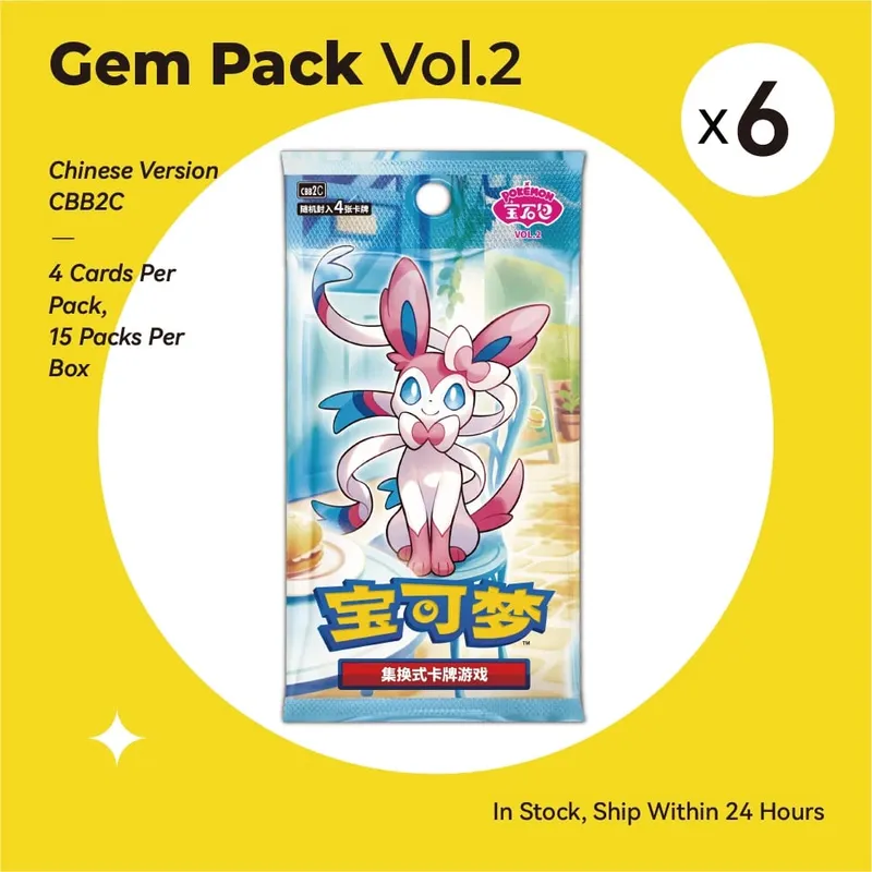 New Gem Pack Vol 2 Cards Scarlet and Violet Trading PTCG Box Eevee Eeveelution Gem Pack 2 Collection Toy Gift Original 100%
