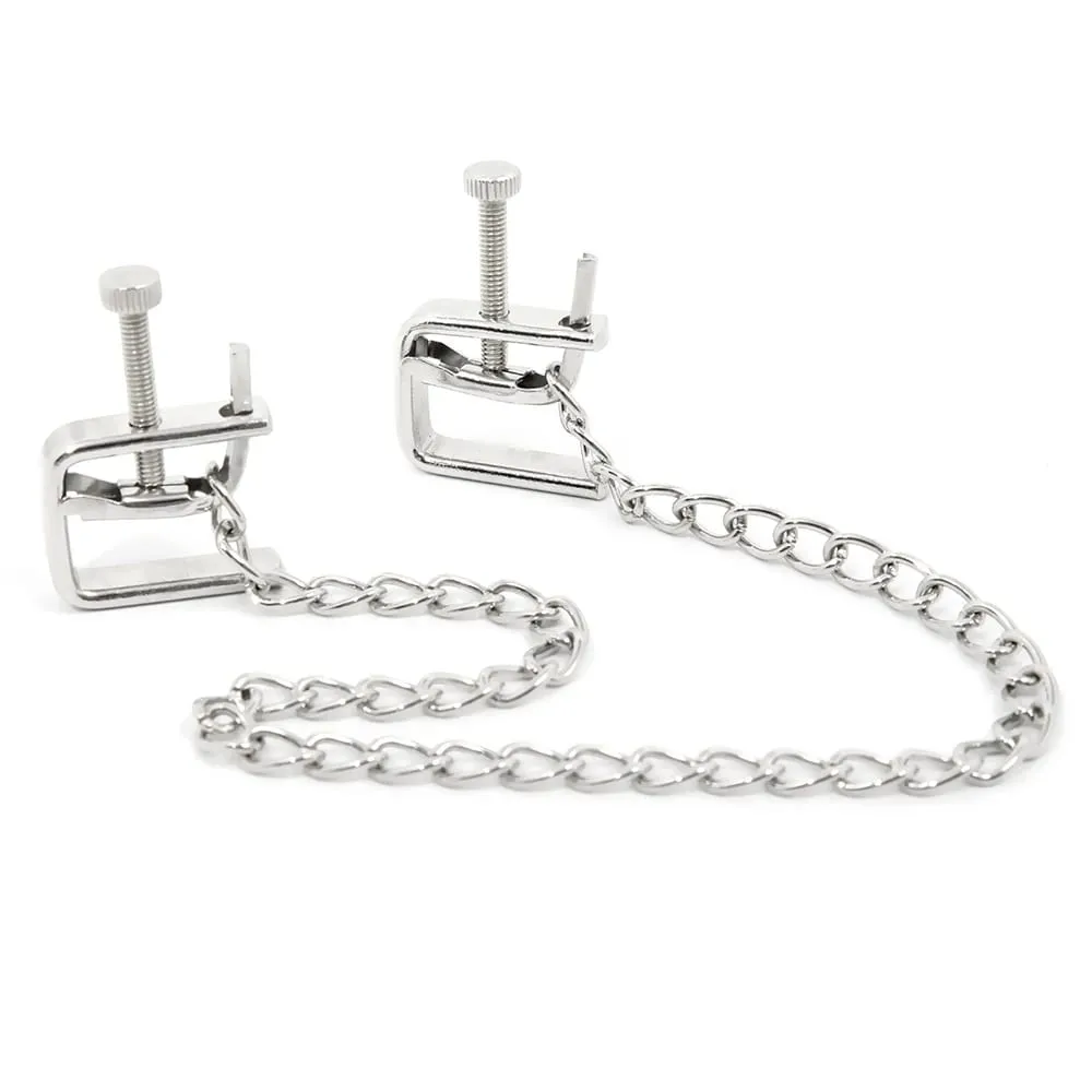 Grampos de mamilo de corrente de metal ajustável bdsm extremo fetiche escravo clipe de mamilo produtos sexuais para adultos jogos de sexo ferramentas produtos eróticos — image 5