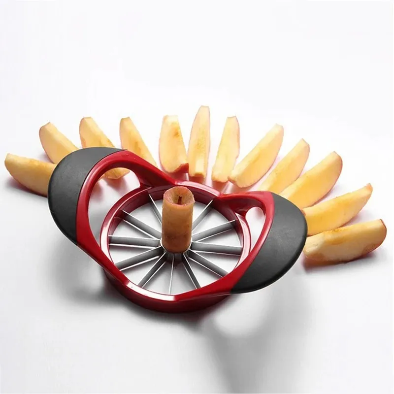 Cortador de maçã e cortador de maçã em aço inoxidável, super afiado, descascador, apontador de maçã, ferramenta multifuncional, cortador de frutas sggj007