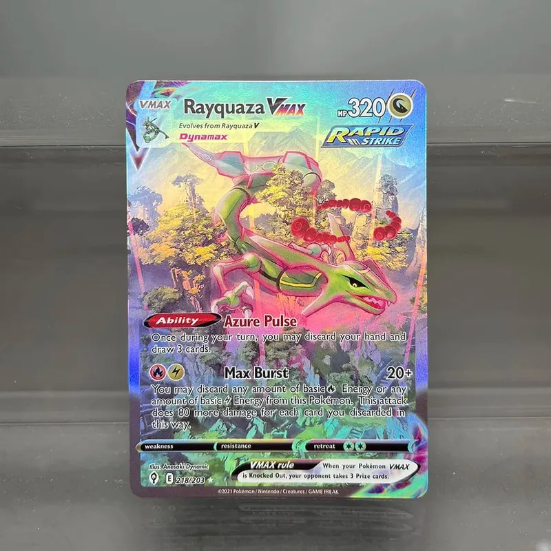 箔 PKM 單卡皮卡丘噴火龍 EX 泡泡喵遊戲稀有收藏卡 PTCG 彩虹代理卡 — image 25