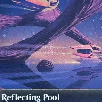 LK61 Galaxy Foil Templo Eldrazi Cavernas de Pedras Preciosas Santuário Sem Deus Galaxy Foil Cartões Proxy TCG de alta qualidade (Núcleo Preto)