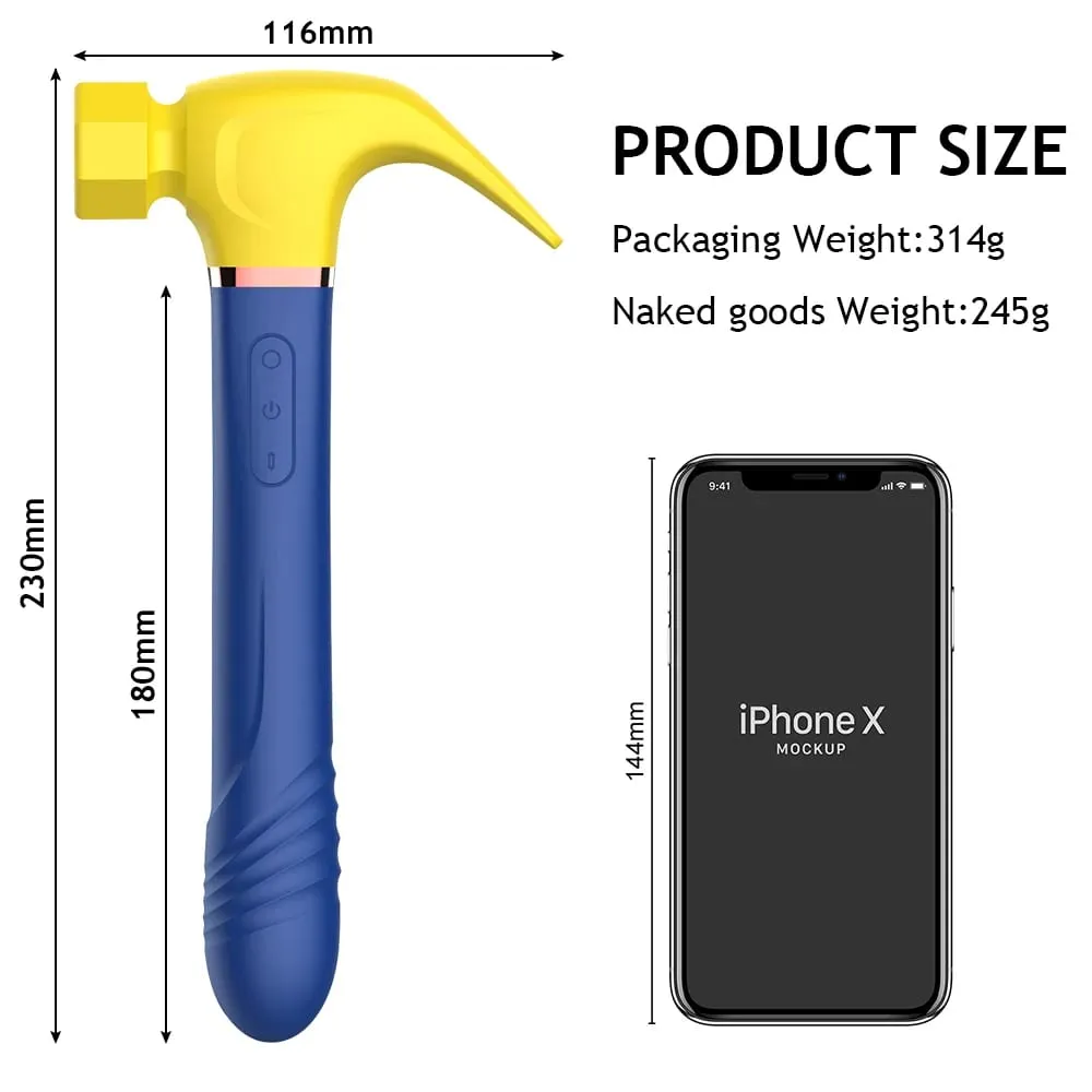 Vibrador martelo multifuncional, máquina sexual, estimulação do ponto g, vibrador telescópico, massagem vaginal, sucção de clitóris, masturbador feminino — image 6
