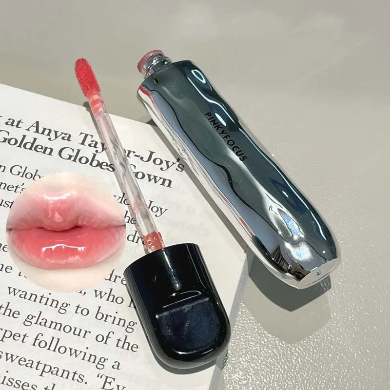 Nude Mirror Lip Gloss Clear Moisturizing Hydrating Water Light Jelly Plump Lip Glaze Oil Lipstick Tint Makeup Korean Cosmetics