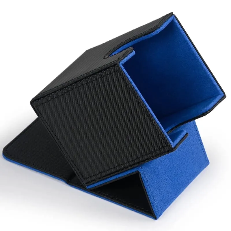 Caixa de baralho de cartas com capacidade para mais de 100 cartas de couro pu, caixa de armazenamento de cartões para jogos tcg, cartas comerciais. — image 3