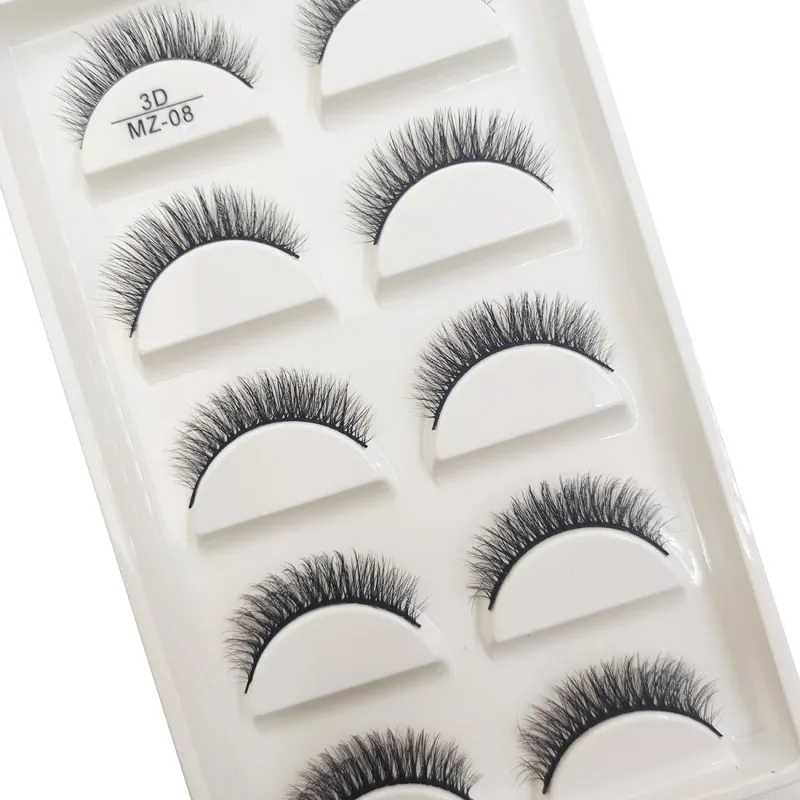 Novo 28 estilos 5 pares de cílios postiços de vison natural maquiagem extensão de cílios falsos cílios postiços maquiagem beleza cilios