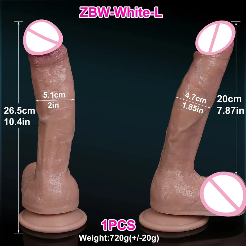 S M L Soft Realistic Anal Big Dildo Double Silicone Suction Cup Glans Penis Sex Toys for Men Women Gay Masturbation Orgasm Cock