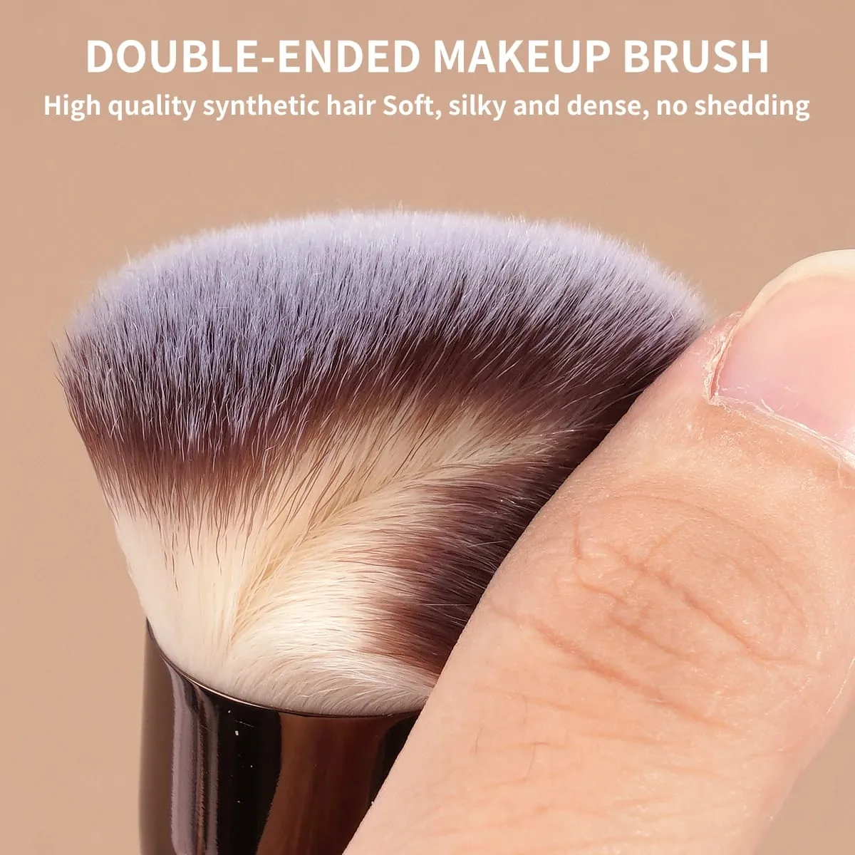 1pcs pincéis de maquiagem de base dupla para creme líquido corretivo em pó cerdas macias ferramentas de beleza cosmética