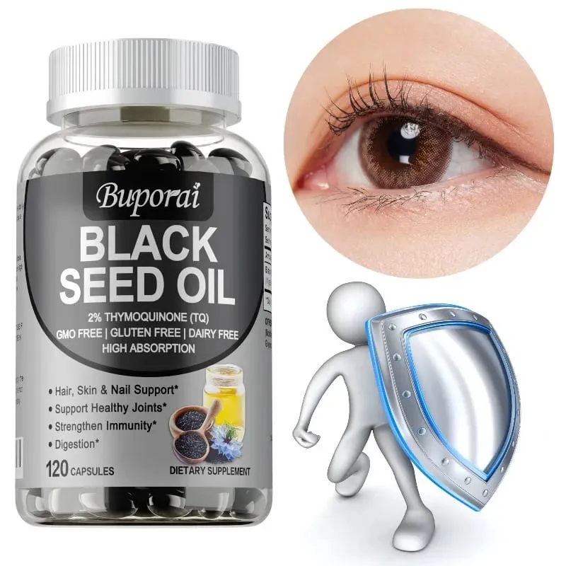 Premium Black Seed Oil 120 Capsules - Support Overall Health | Immune System Support Non-GMO Gluten-Free Supplement — image 2