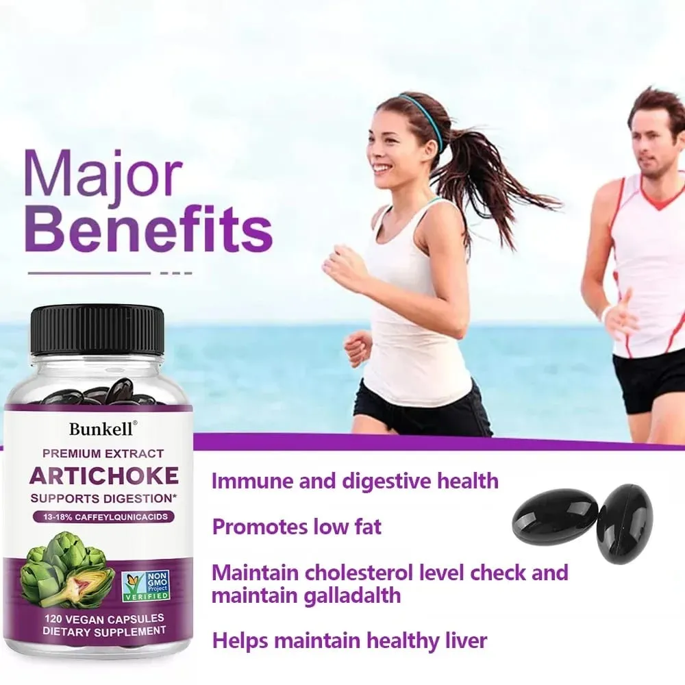 Artichoke Extract - Natural Cleansing and Detoxifying Supplement for Liver Support Immune Support and Skin Health
