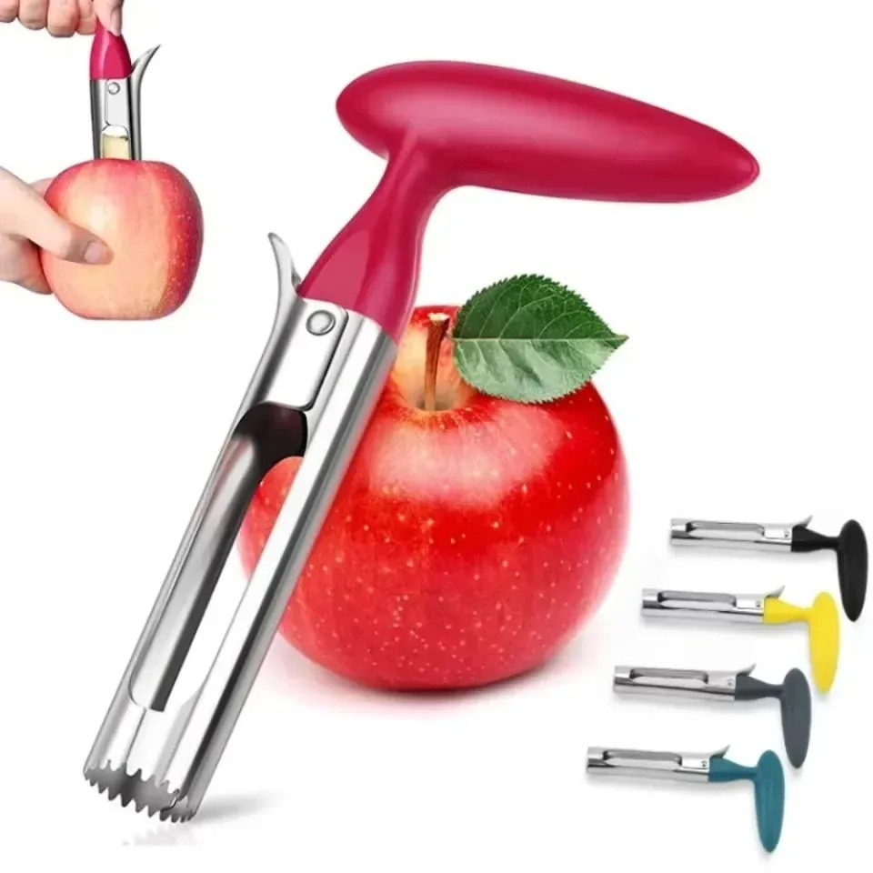 1pc de alta qualidade aço inoxidável cozinha apple core ferramenta máquina corte frutas afiada fácil de usar e limpo e durável