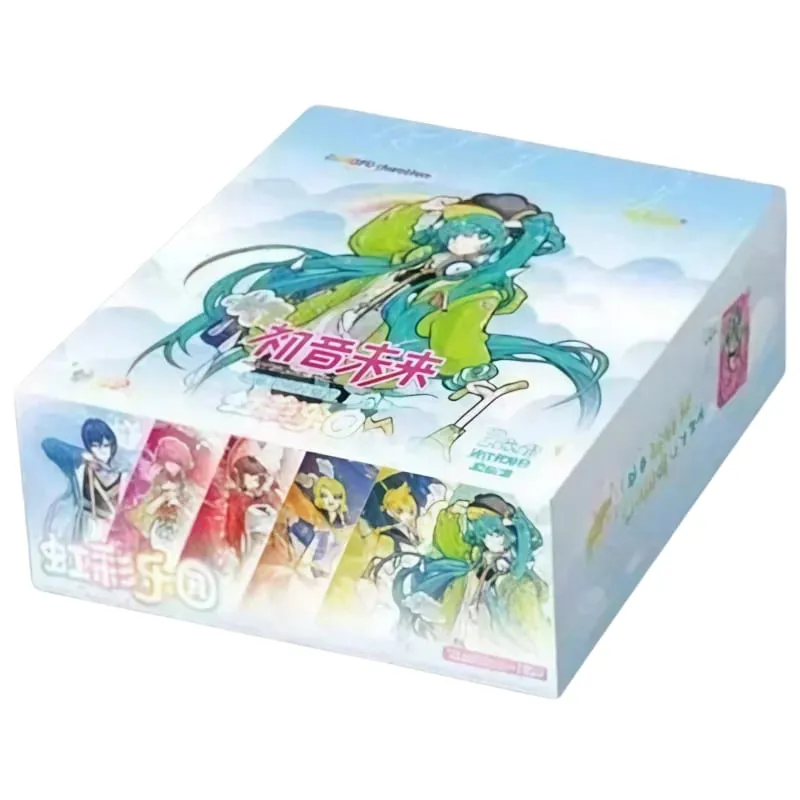 Genuíno cartão hatsune miku primeiro pacote série animação jogo coleção cartão se periférico crianças brinquedos presentes da menina
