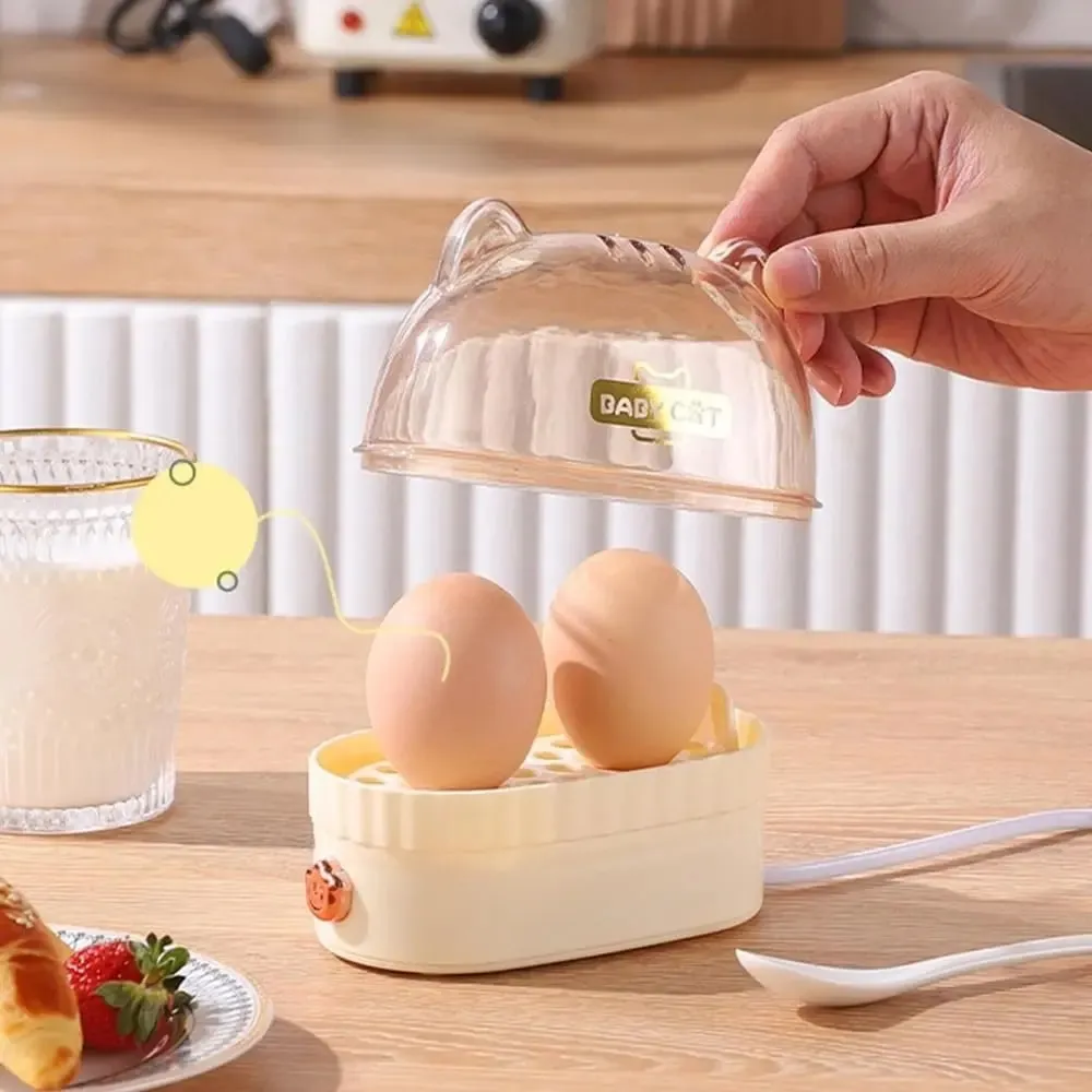 Máquina automática de desligamento de ovos, forma de gato, caçador de ovos, panela de alimentos, vaporizador de alimentos, café da manhã, cozinha doméstica — image 5