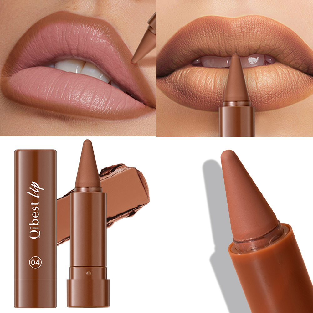 Batom torcido para lábios, caneta multiuso em pó, blush, veludo, fosco, à prova d'água, copo antiaderente, maquiagem labial