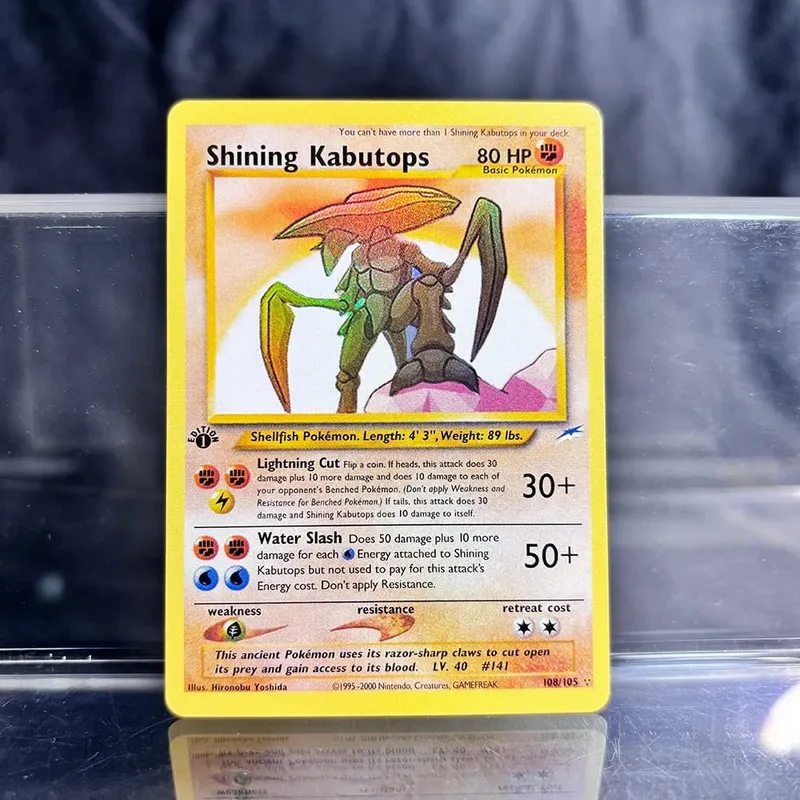 Coleção de negociação de jogos holográficos cartões proxy ptcg charizard pikachu mew ex singl pkm cartões de folha gengar vmax skyridge (sk)