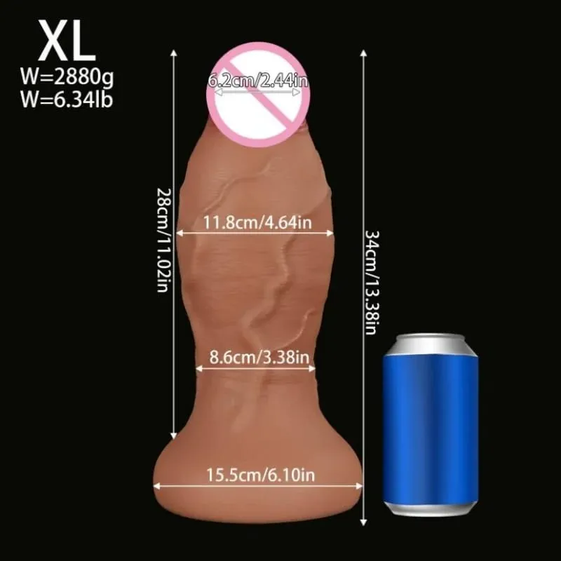 Super Grande Anal Vibradores Grosso Pênis Realista Silicone Big Dick Butt Plug Masturbador com Ventosa Brinquedos Sexuais para Mulheres Homens