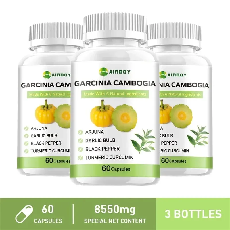 Garcinia Cambogia Capsules - Fat Burning Weight Management Appetite Suppression Metabolism Boosting