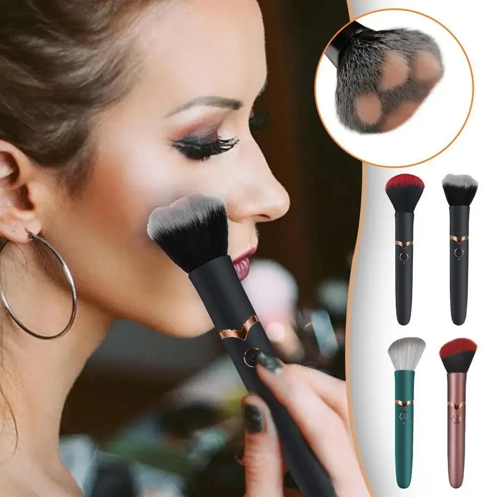 Electric Makeup Brush Foundation Brush Vibration Makeup Brush Portable Rechargeable Cosmetic Brush Detail Makeup Tools