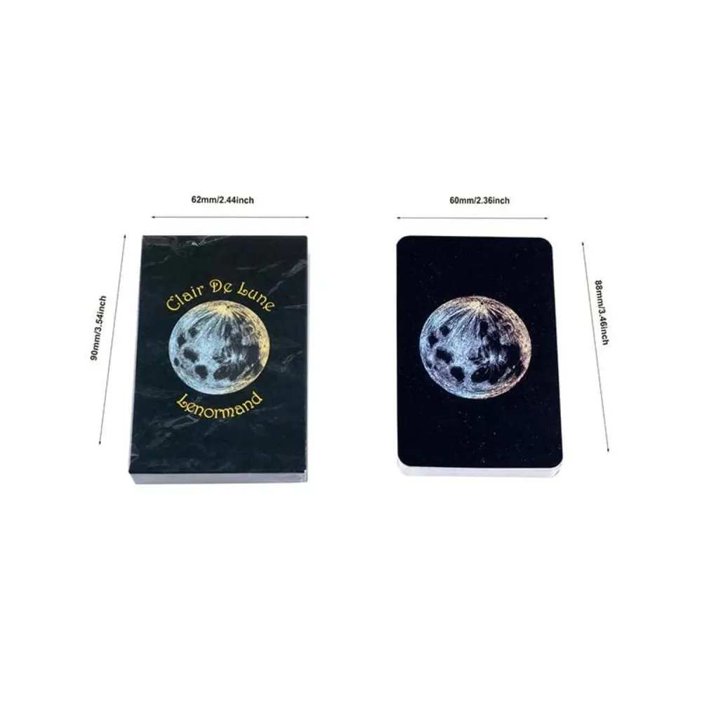 Clair De Lune Lenormand 38 Pcs Cards 9*6cm