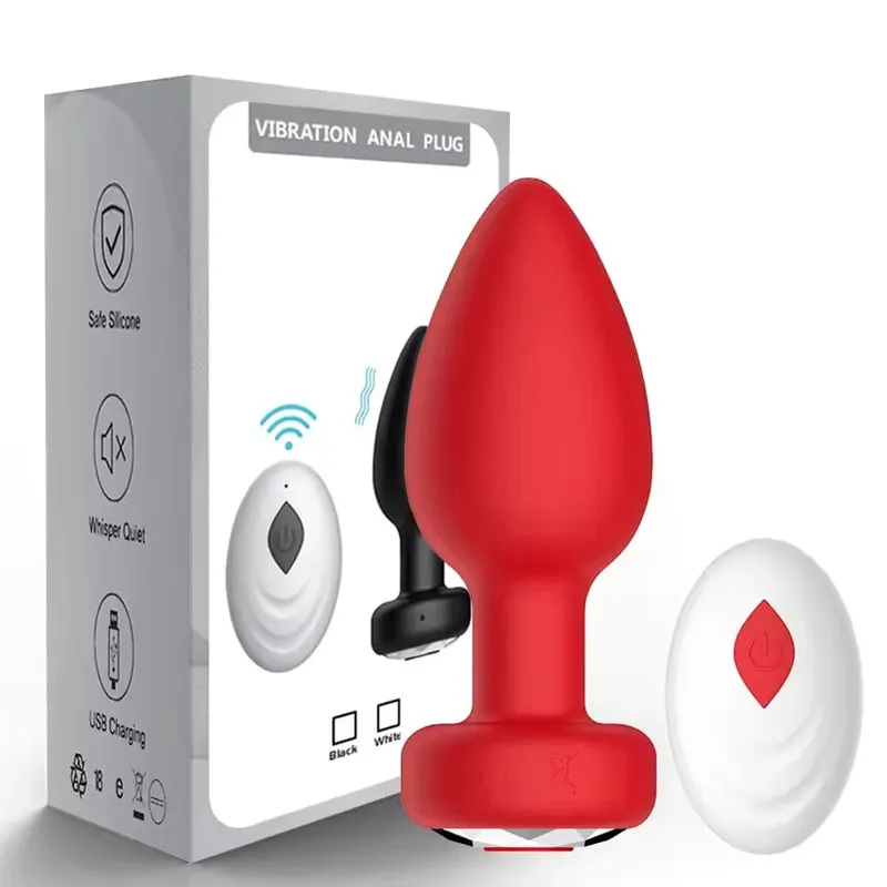 Plugue anal vibrador com controle por aplicativo, masturbador vaginal feminino, massageador de próstata vibratório, plug anal, brinquedos sexuais adultos para casais