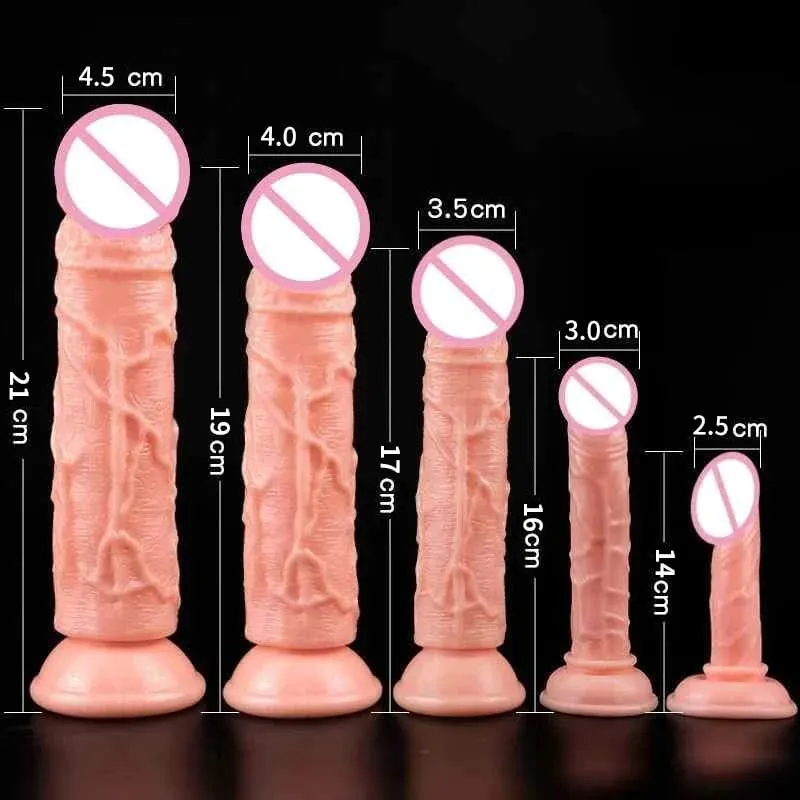 Barato realista 5 tamanhos butt plug vibrador homem mulher pênis ventosa sexo anal brinquedos gay ventosa pau grande masturbadores vaginais