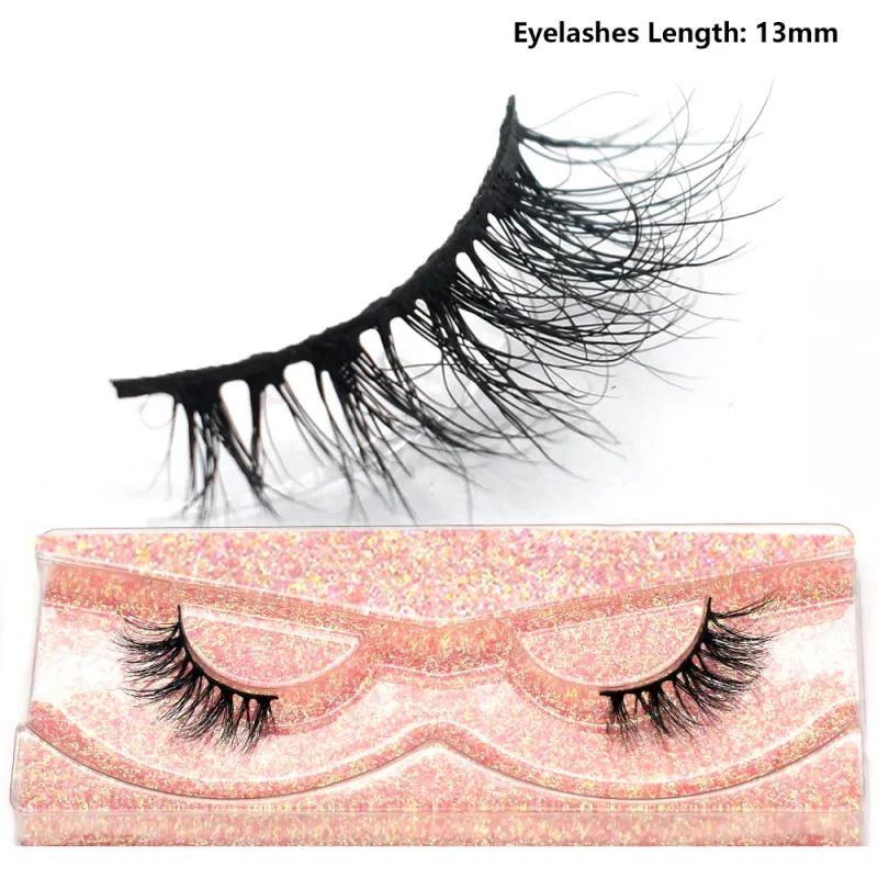 Half Eye Lashes Natural 3D Mink Short False Eyelashes Fluffy Wispy Cross Strip Fake Lashes Soft Half Eyelashes Extension Makeup — image 25