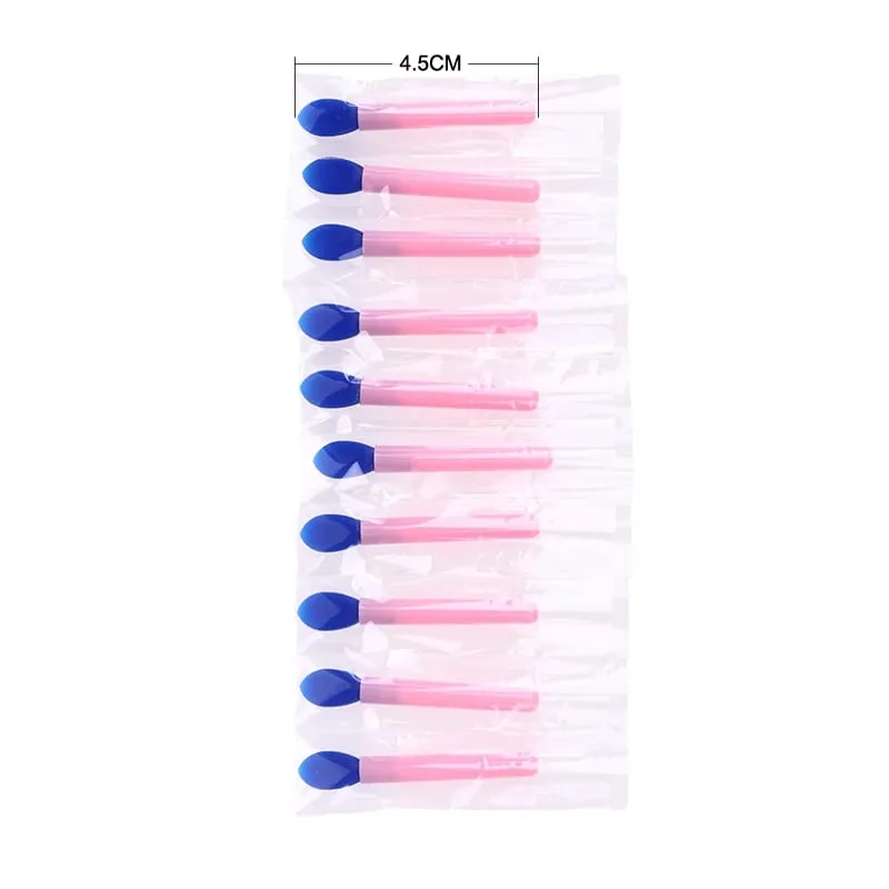 10 pçs conjunto de escova de lábios de silicone pequenos pincéis de maquiagem pincéis aplicadores de batom para uso de maquiagem de cuidados com os lábios