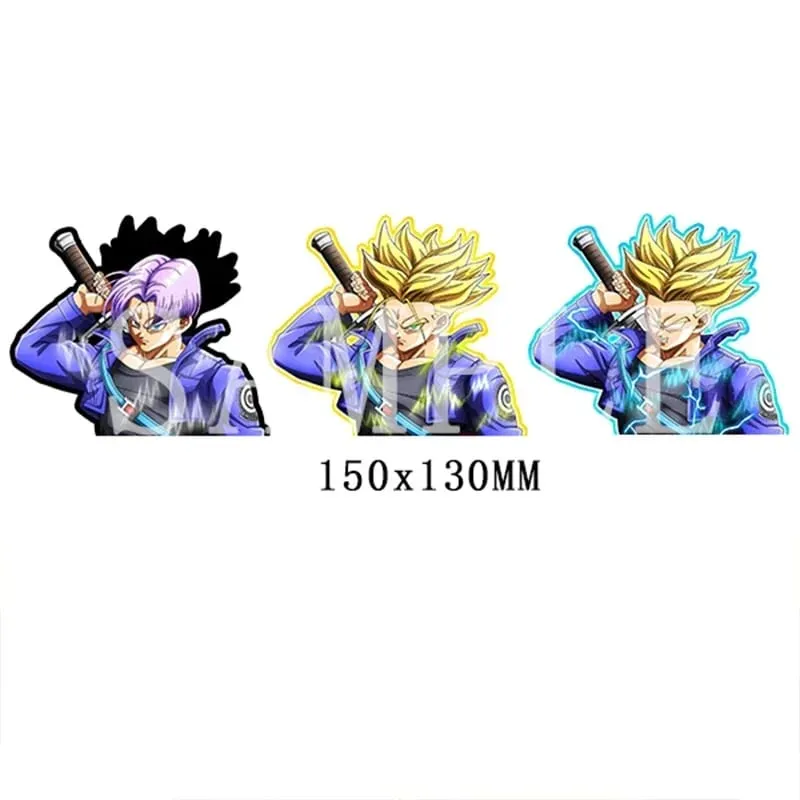 Anime 3D Lenticular Adesivo Goku Vegeta Decalques à prova d'água para carro, geladeira, skate, etc. — image 24