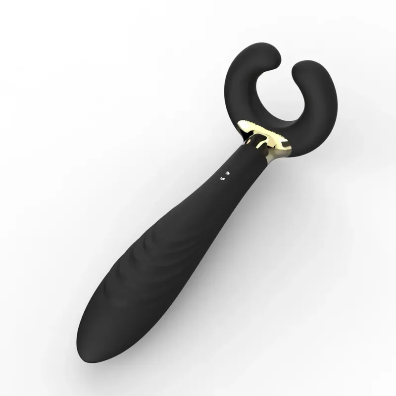 Vibrador massageador de próstata ilicone - vibrador anal turquesa ondulado com estimulador de períneo brinquedo sexual para ponto G para homens e mulheres