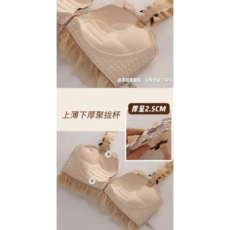 Conjunto de sutiã sem fio com botão frontal da YUQI – Lingerie sem costura anti-flacidez espessada e modelada para mulheres | Emagrecimento e design sexy — image 6