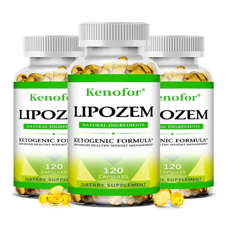 Cápsulas naturais de Lipozem - Saúde digestiva, supressão do apetite, metabolismo, controle de peso
