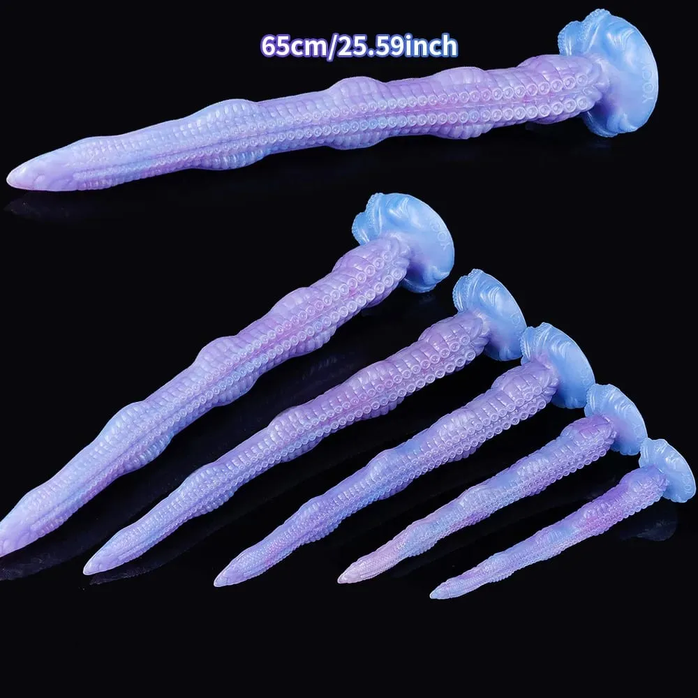 Xl tamanho super longo polvo vibrador fantasia vibrador com ventosa silicone tentáculo brinquedo sexo anal para mulheres homens anal & g-ponto massagem