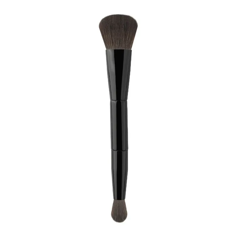 1pc dupla terminou fundação escova contorno escultura pincéis pó blush escova pincéis de maquiagem feminino ferramentas cosméticas escova facial