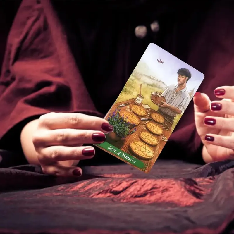 Novo baralho de tarô oráculos cartas adivinhação misteriosa bruxa verde cartas de tarô para mulheres meninas jogo de tabuleiro