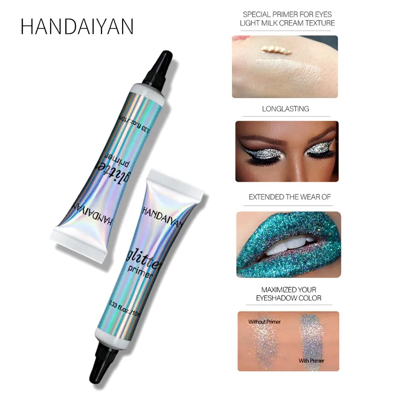 Glitter Primer Makeup Glue Flash Eyes Gel Face Eye Body Sequin Primer Long-lasting Brilliant Makeup Tools Primer Shiny