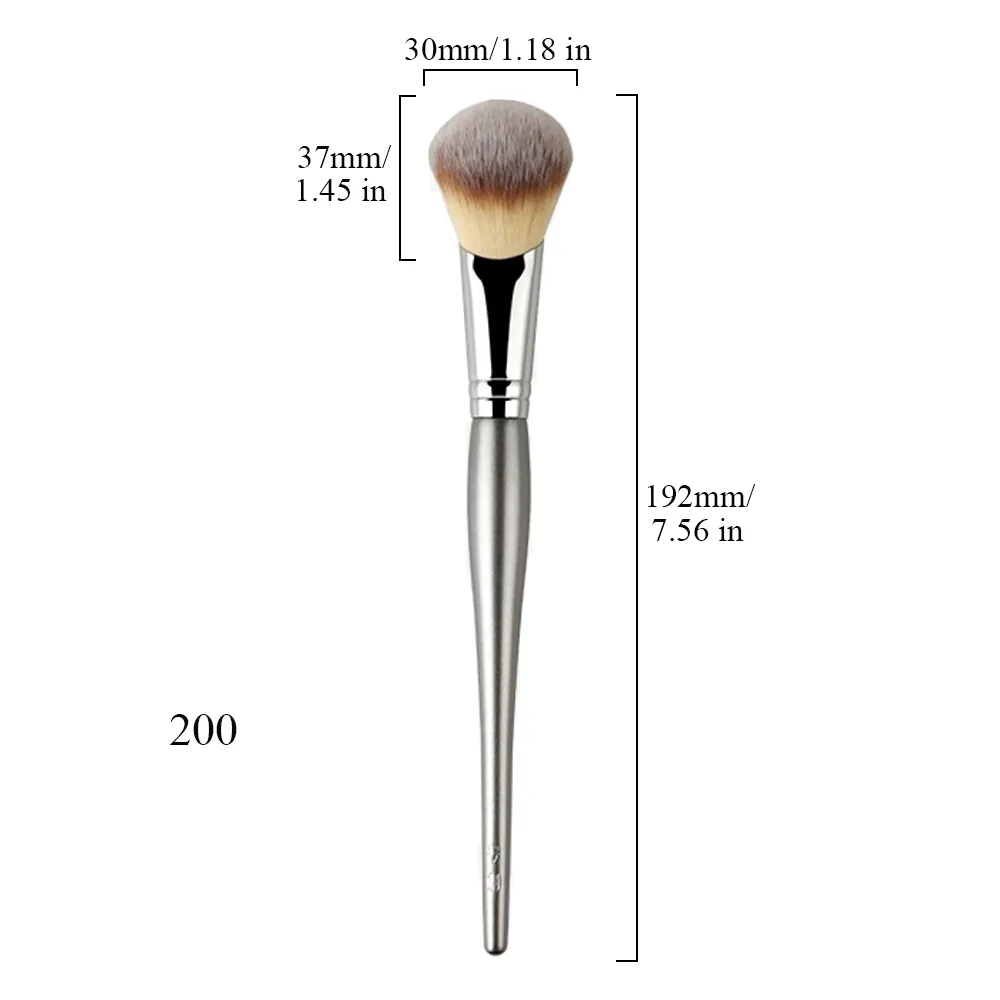 Professional Handmade Make Up Brush 200 Tilted Blush Contour Brush Resilient Synthetic Fiber Makeup Brushes