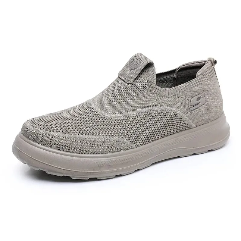 Tênis de malha respirável masculino leve malha superior confortável sola macia antiderrapante sapatos de caminhada casuais moda versátil — image 1