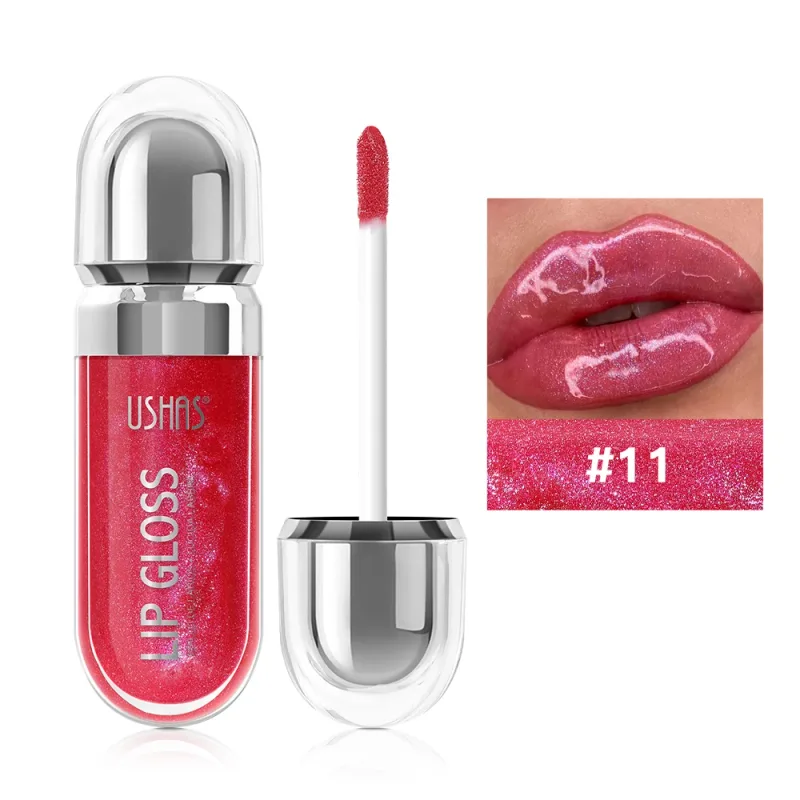 Shimmer Lip Gloss 12 Shades Glass High Shine Non-Sticky Moisturizing Long Lasting Plumping Lip Makeup — image 17