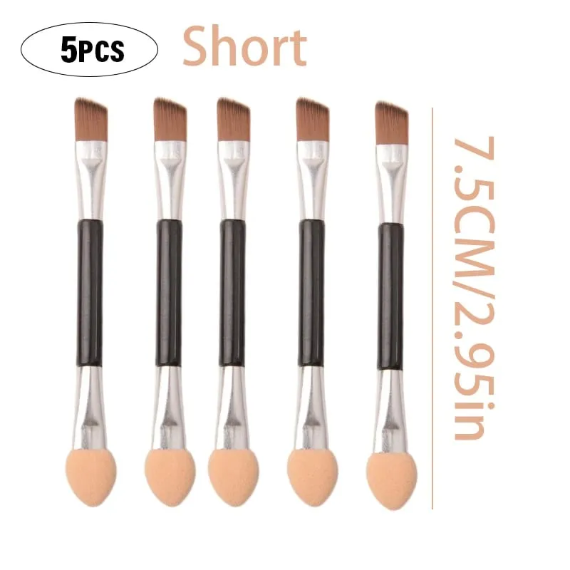 Professional Eyebrow Brush Eyeliner Angled Flat Head Blade Eye Liner Brow Contour Makeup Brushes Double-head Makeup Tool 1~10PC