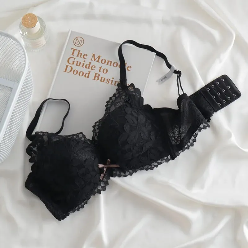 Japanese Inspired Push Up Bra Set for Small Bust Women | Side Smoothing Anti-Sagging Adjustable No Gap Luxury MOYISU Panty & Set