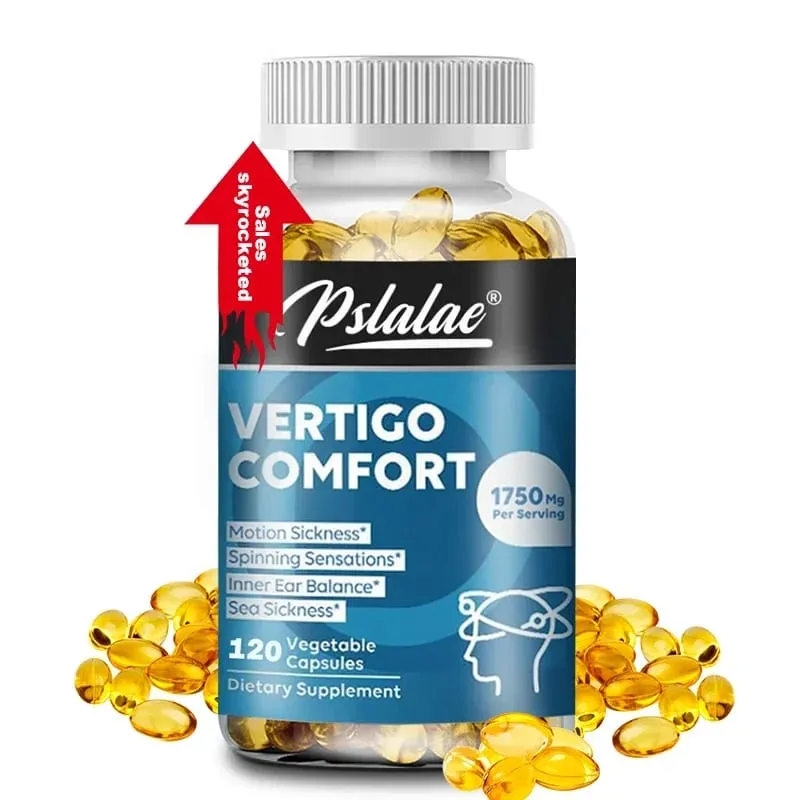 Vertigo Relief Capsules 1750mg Aids Inner Ear Balance Relieves Tinnitus Vertigo and Migraines Supplement