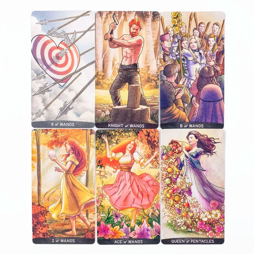 Gregory Scott Tarot 78-Card Deck for English Visions Divination Board Games Party Entertainment and Desktop Leisure Activities