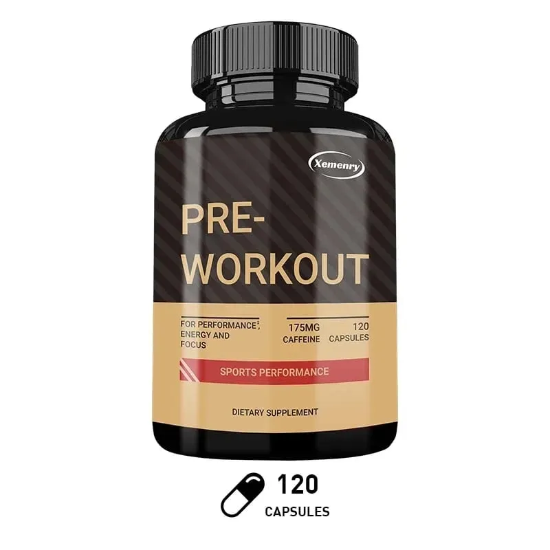Pre-Workout Supplement - Promote Muscle Growth Increase Strength and Improve Exercise Recovery