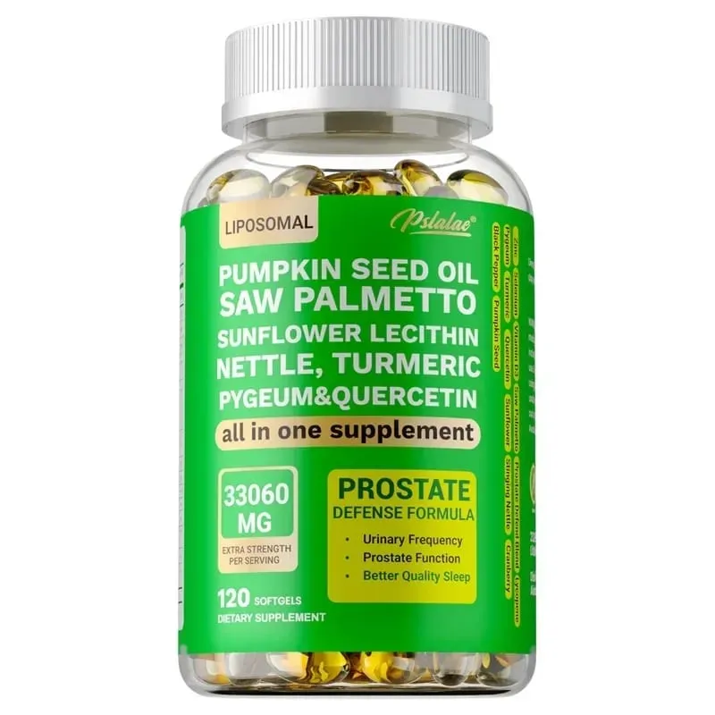 Prostate Support Supplement - DHT Blocker Promotes Urinary and Prostate Health Benefits Men's Health - Vegan